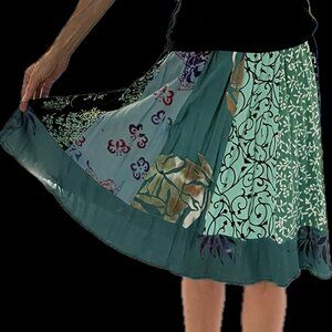 Boho Rayon flip waist skirt
